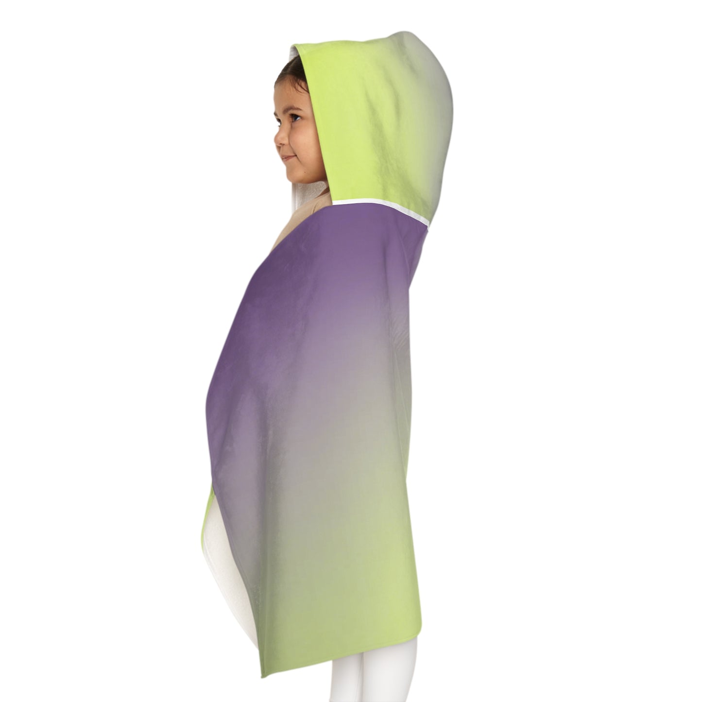 Purple Golden Fade Youth Hooded Towel, 24" x 48"