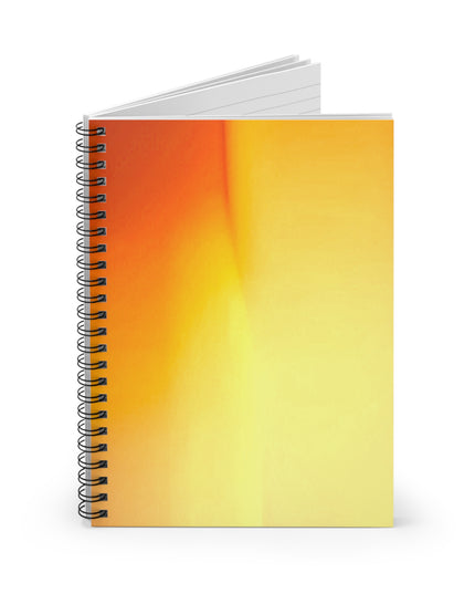 Phoenix Fade Wavey Spiral Notebook - Ruled Line, 6" x 8", 118 pages