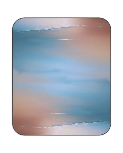 Blue Sea Peach Fog 61" × 51" Picnic Blanket