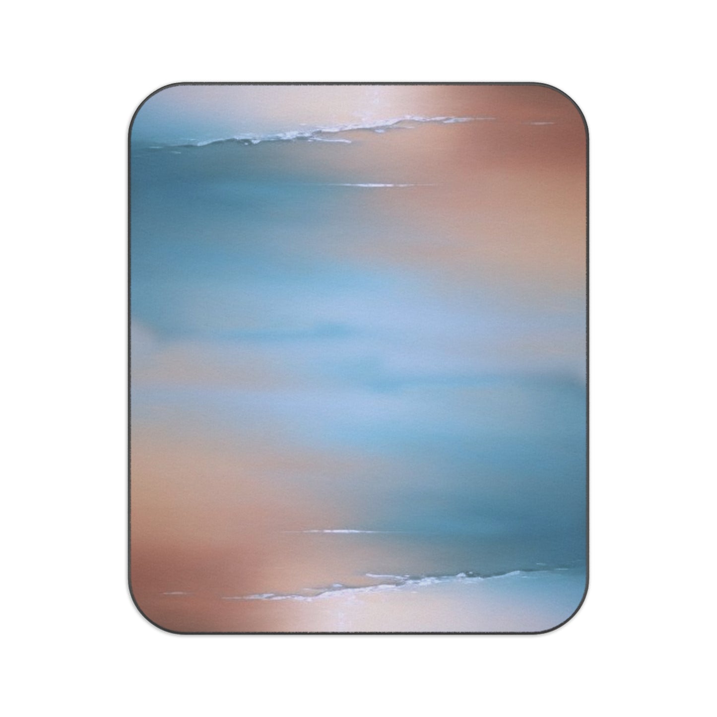 Blue Sea Peach Fog 61" × 51" Picnic Blanket