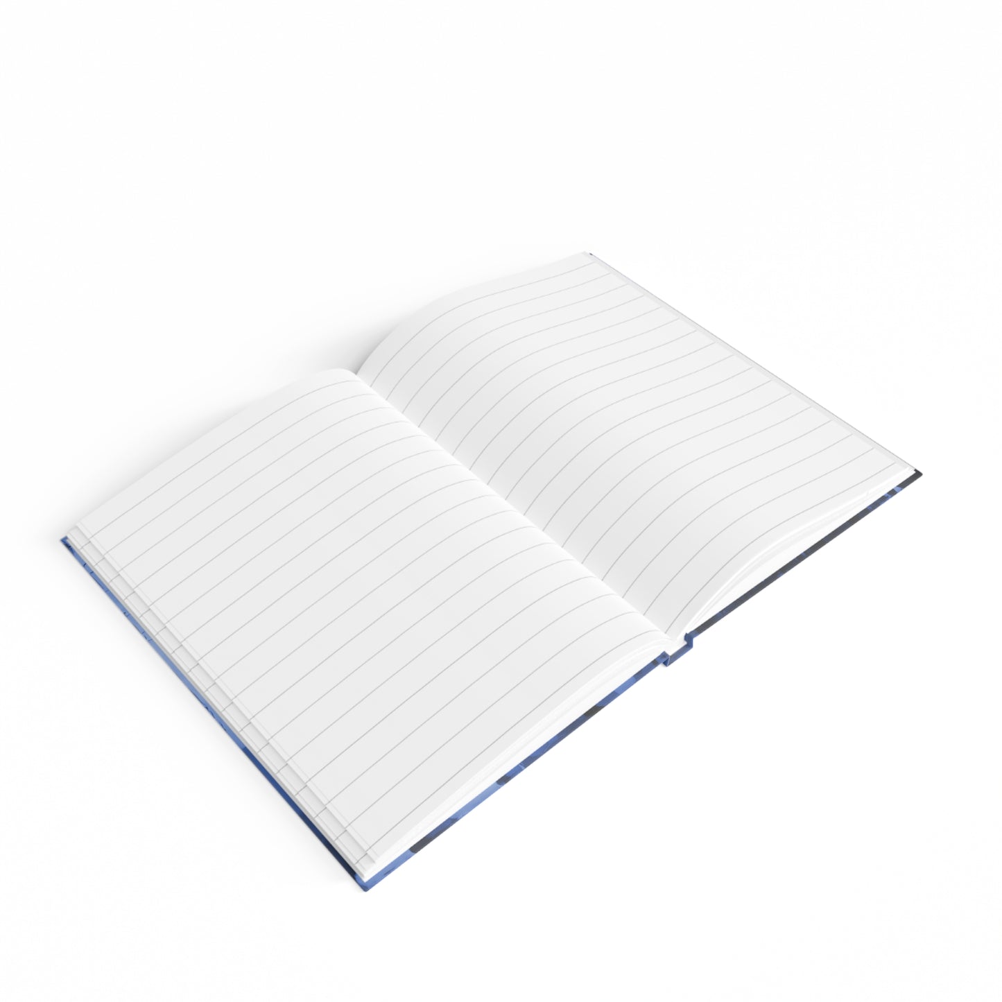 Striped Deep Blue 5" x 7" Journal - 128 Ruled Line pages