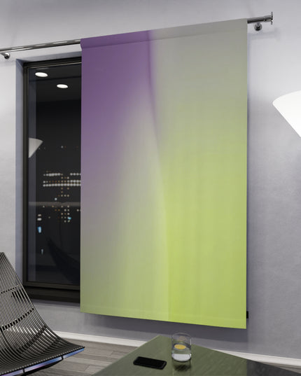 Purple Golden Fade Window Curtain, 50" x  84", blackout