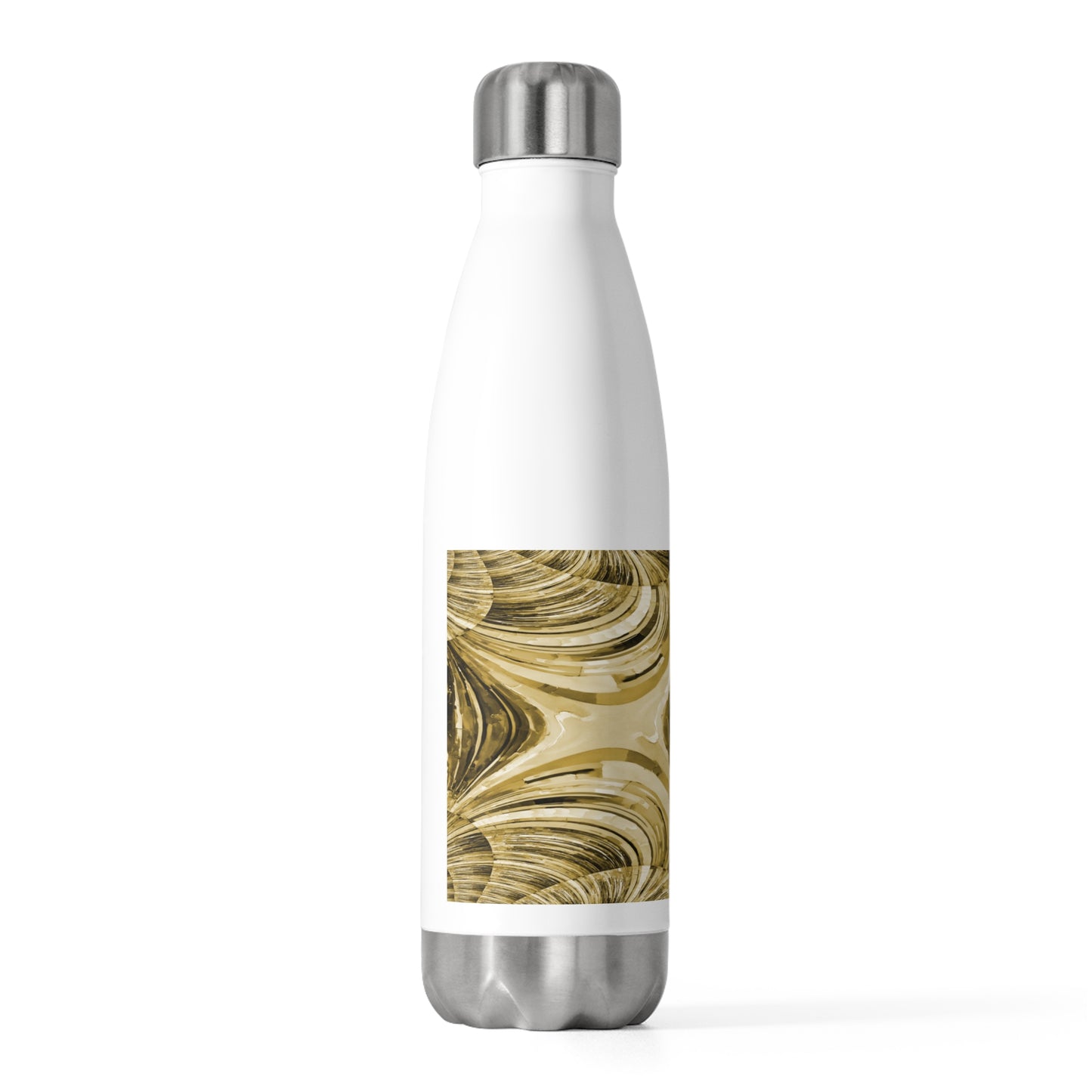 Uzi Spiral Light Brown 20oz Insulated Water Bottle
