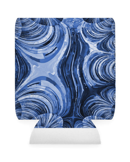 Uzi Spiral Deep Blue 12 oz Can Cooler Sleeve