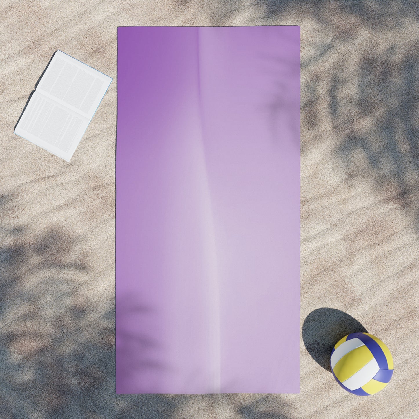 Soft Lavender Fade Beach Towel, 30" x 60"