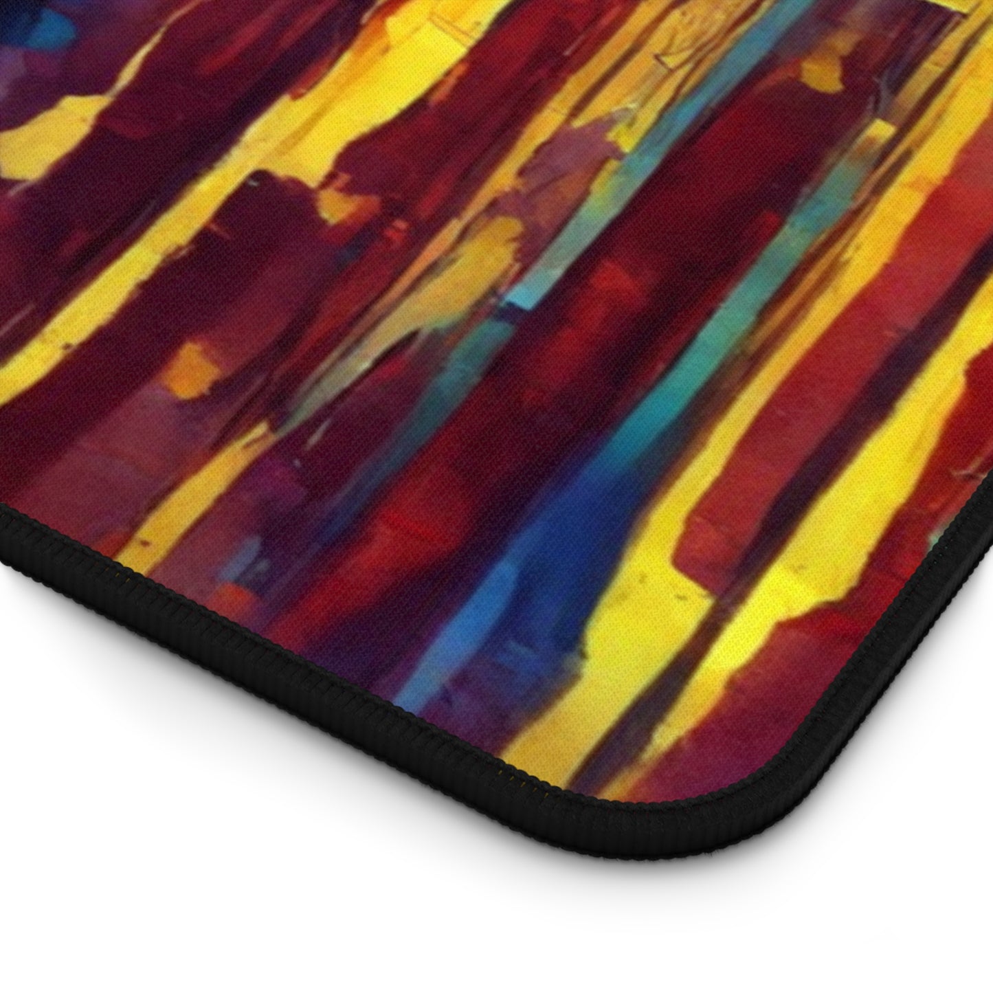 Striped Alpha 16" x 32" Desk Mat