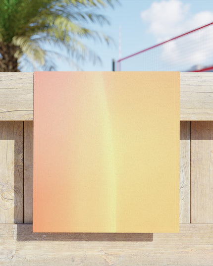 Hot Peach Fade Beach Towel, 18" x 27"