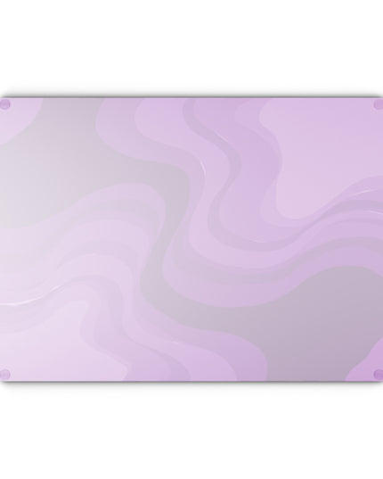Wavey Purple Wavey Glass Cutting Board, 11" x 15"