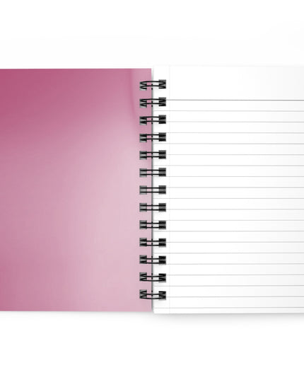Pink Blush Fade Spiral Bound Journal, 5" x 7" 150 pages