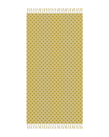 Lemongrass Star-crossed Bodies Boho Beach Cloth, 38" × 81"