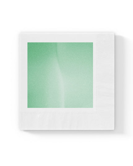 Mint Fade White Coined Napkins, 6.5" x 6.5"