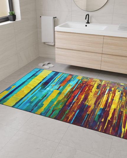 Striped Alpha 48" x 72" Heavy Duty Floor Mat