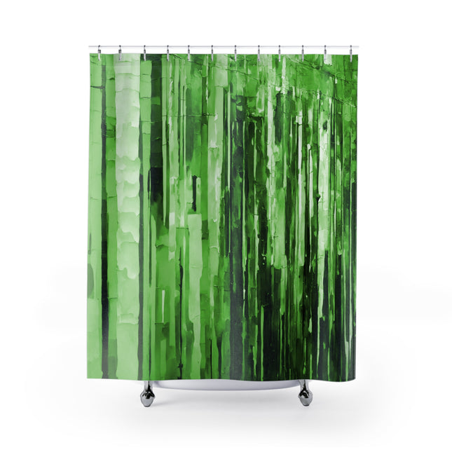 Striped Mint Pastel Shower Curtains, 71" x 74"