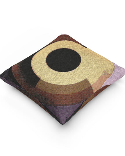 Golden Eyepiece Woven Pillow, 17" x 18"