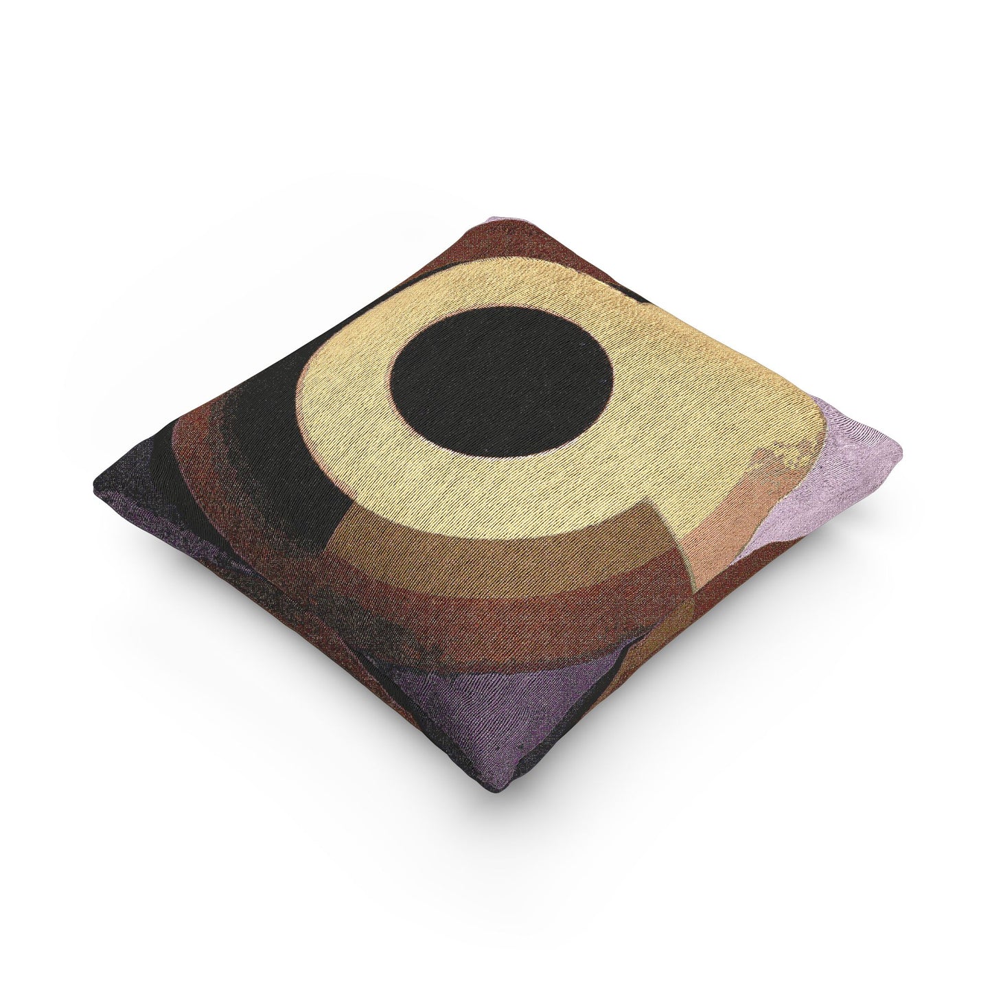 Golden Eyepiece Woven Pillow, 17" x 18"