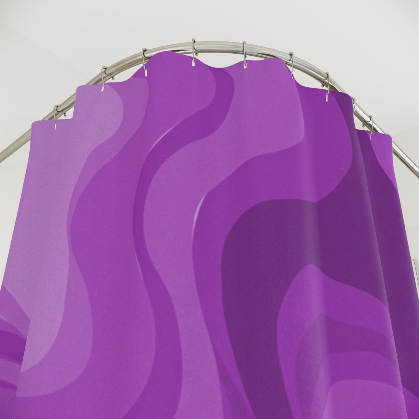 Wavey Purple Wavey Shower Curtains, 71" x 74"