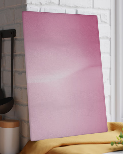Pink Blush Fade 11" x 15" Glass Cutting Board