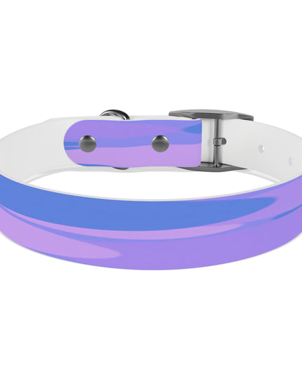 Pastel Purple Family Patches Medium Dog Collar