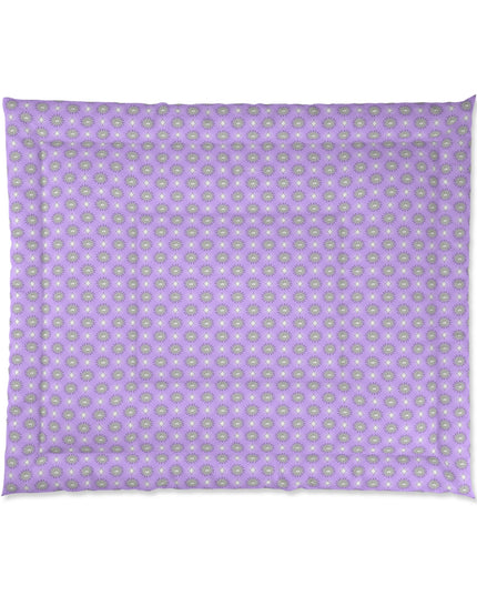 Lavender Star-crossed Bodies Comforter, 104" × 88"