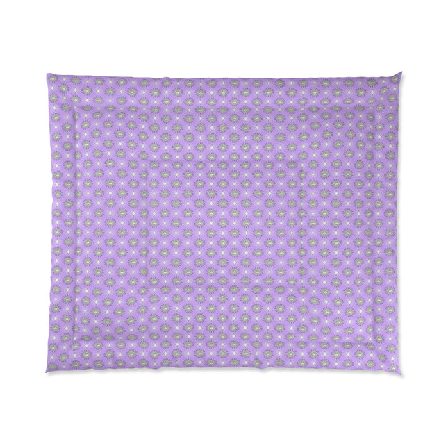 Lavender Star-crossed Bodies Comforter, 104" × 88"