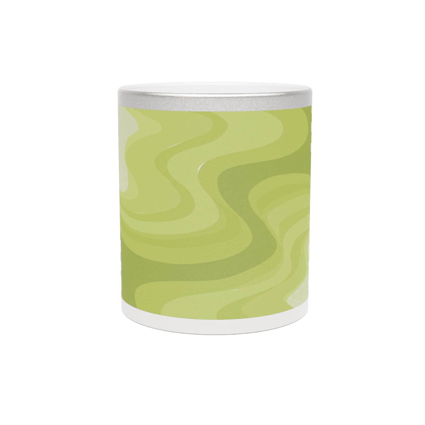 Lemon Wavey 11 oz Metallic Mug (Silver\Gold)