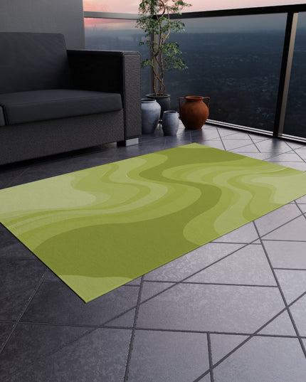 Lemon Wavey 48" x 72" Outdoor Rug