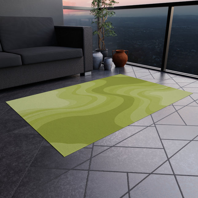 Lemon Wavey 48" x 72" Outdoor Rug