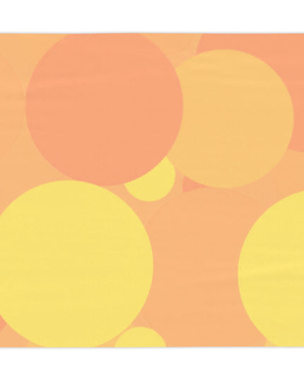 Pastel Bright Oranges Patches Tablecloth, 55" x 55"