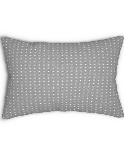 Desaturated Star-crossed Bodies Spun Polyester Lumbar Pillow, 20" x 14"