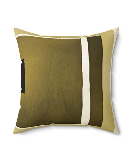 Tan Shadow 18" x 18" Faux Suede Square Pillow