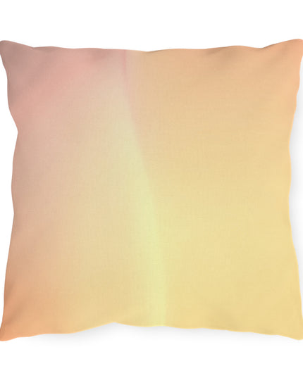 Hot Peach Fade 16" x 16" Outdoor Pillow