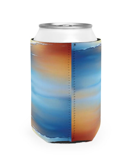 Blue Sea Red Orange Fog 12 oz Can Cooler Sleeve