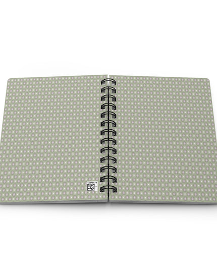 Olive Star-crossed Bodies Spiral Bound Journal, 5" x 7" 150 pages