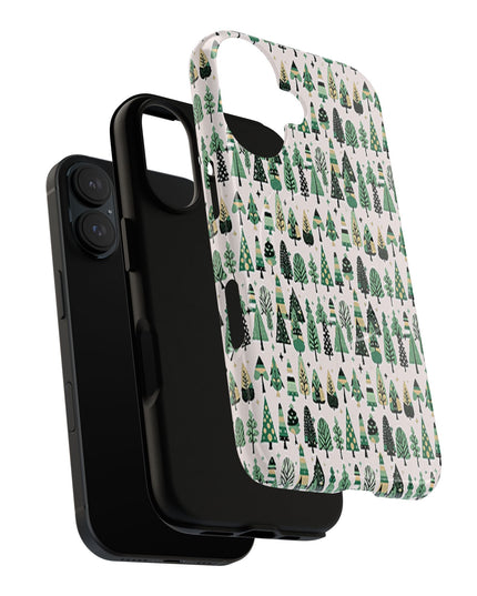 Mini Vintage Green Trees Iphone 16 Tough Magnetic Cases