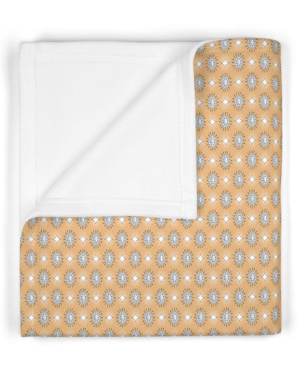 Tan Sunset Star-crossed Bodies Soft Fleece Baby Blanket, 30" x 40"