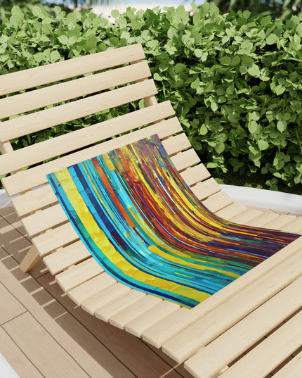Striped Alpha Beach Towel, 18" x 27"