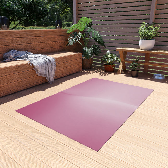 Pink Blush Fade Outdoor Rug, 36" x 60"