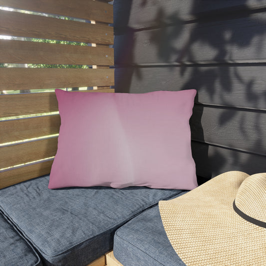 Pink Blush Fade 20" x 14" Outdoor Pillow