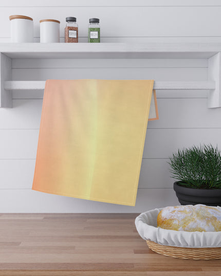 Hot Peach Fade Tea Towels (cotton, poly), 18" x "30
