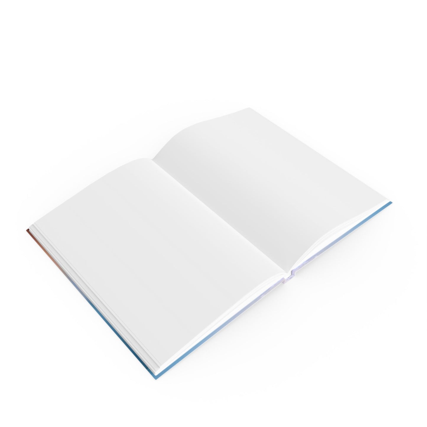 Blue Sea Peach Fog 5.2" x 7.4" Hard Backed Journal with 128 blank pages