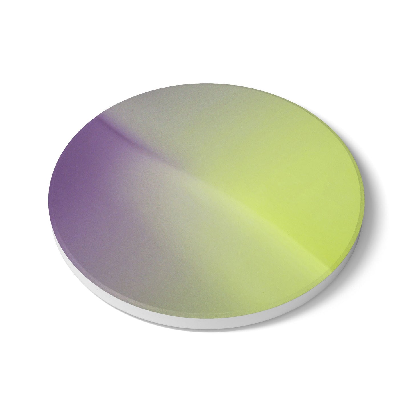 Purple Golden Fade 4" x 4" Round Ceramic Coaster