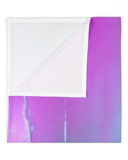 Dark Blue Green Sea Purple Fog Baby Swaddle 30″×40″ Blanket