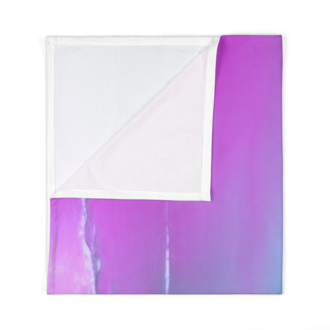 Dark Blue Green Sea Purple Fog Baby Swaddle 30″×40″ Blanket