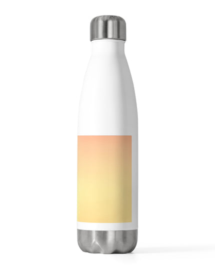 Hot Peach Fade 20oz Insulated White Water Bottle