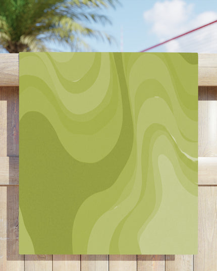 Lemon Wavey Beach Towel, 30" x 60"