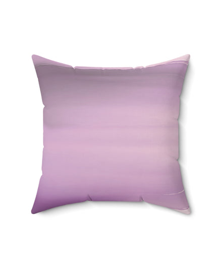 Dark Pink Sea Amethyst Fog 16" x 16" Faux Suede Square Pillow