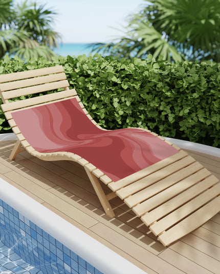 Power Red Wavey Beach Towel, 24" x 44"