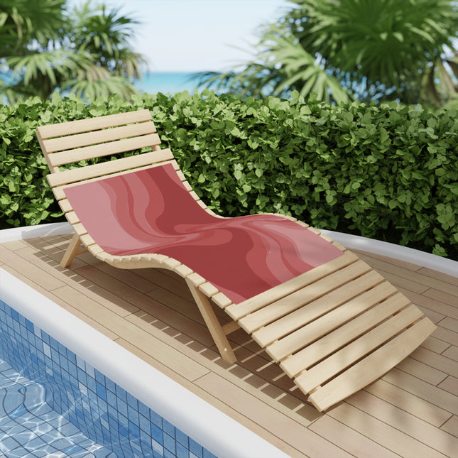 Power Red Wavey Beach Towel, 24" x 44"