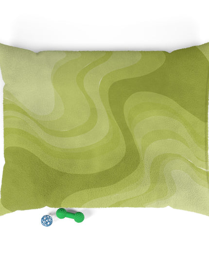 Lemon Wavey 50" × 40" Pet Bed