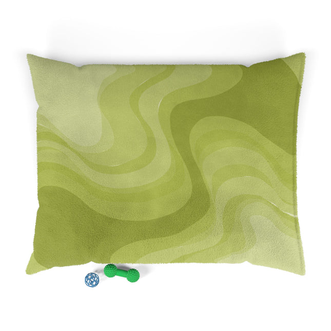 Lemon Wavey 50" × 40" Pet Bed